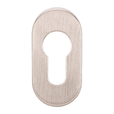 Zanda Oval Narrow Style Euro Escutcheon (Pair) - primehardware