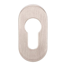 Zanda Oval Narrow Style Euro Escutcheon Pair Multiple Finishes