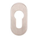 Zanda Oval Narrow Style Euro Escutcheon (Pair) - primehardware