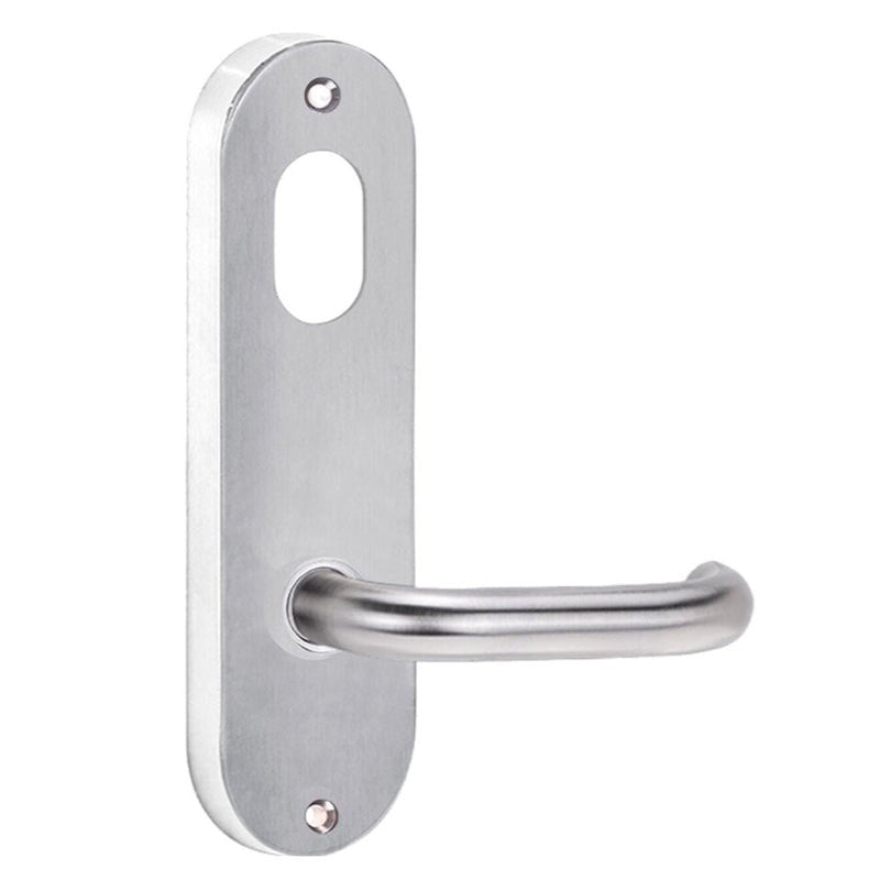 Lockwood 2901 Round End Plate With Cylinder Hole & 70 Lever Aged Brass 2901/70AG - primehardware