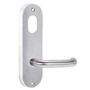 Lockwood 2901 Round End Plate With Cylinder Hole & 70 Lever Aged Brass 2901/70AG - primehardware