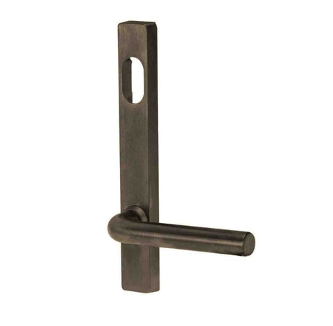 Lockwood 4801 Square End Plate With Cylinder Hole & 97 Lever Oil Rubbed Bronze 4801/97ORB - primehardware