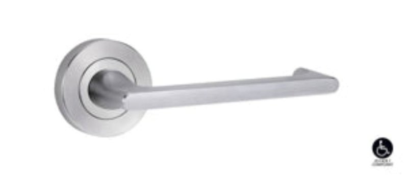 Lockwood Symphony 41 Lever On Ext Round Rose Fixed Half Set RH SC/PPC/SC 1224/41R16