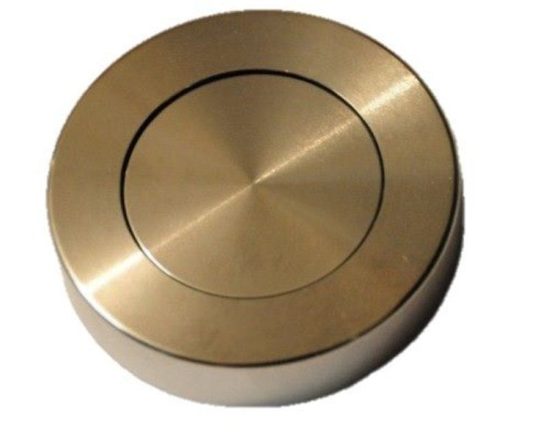 Lockwood Symphony External Blank Round Rose Aged Brass  1222AG