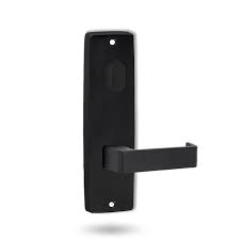 Lockwood 1904 Square End Plate With Turn & 90 Lever Matt Black 1904/90MBK