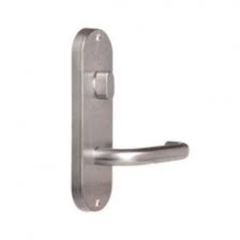 Lockwood 2904 Round End Plate With Turn & 104 Lever Satin Chrome 2904/104SC - primehardware