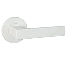 Austyle Builders Choice Lever White 63mm Round Rose 54mm (Pair)