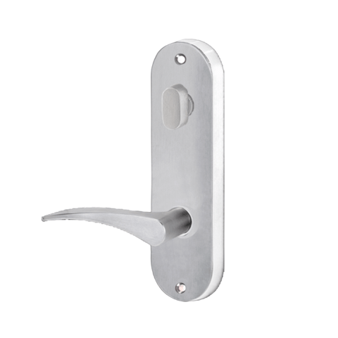 Lockwood 2904 Round End Plate With Turn & 153 Lever RH Satin Chrome 2904/153RSC - primehardware