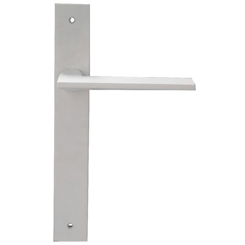 Builders Choice Long Plate Passage Set White 225x32mm ONLY LEVER SET - primehardware