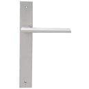 Builders Choice Long Plate Passage Set White 225x32mm ONLY LEVER SET - primehardware