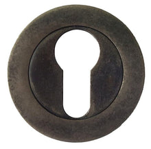 Superior Brass Architectural Euro Escutcheon Square Edge English Pewter 52mm