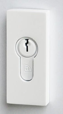 Superior Brass Euro Escutcheon Rectangle Concealed White 70x30mm