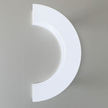 Austyle Entry Pull Handle — 1/2 Circular | White Aluminium