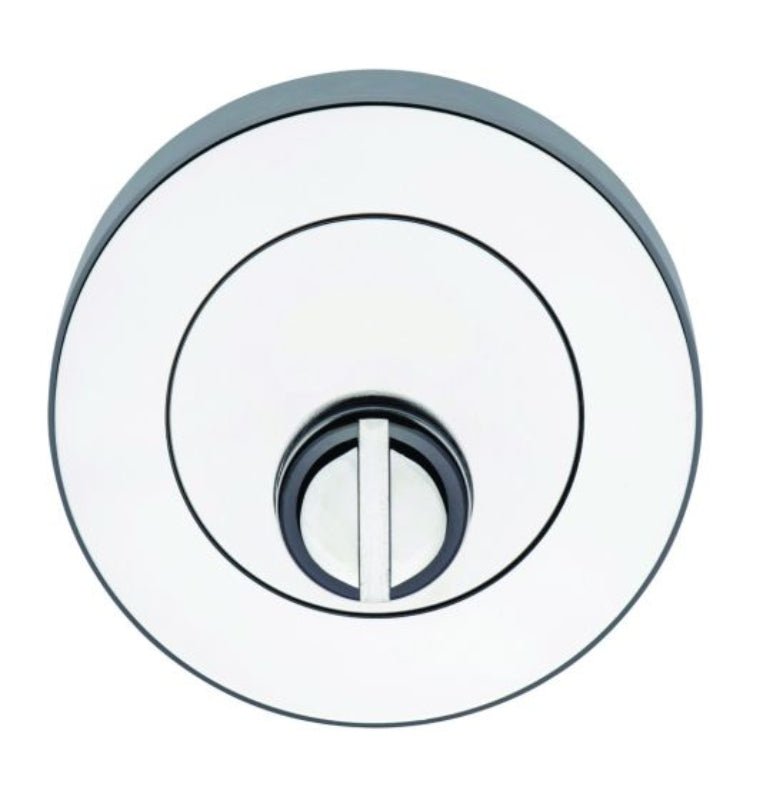 Lockwood Symphony 1220 Series Emergency Turn Escutcheon - Surface Fix Satin Chrome  1228/INSC