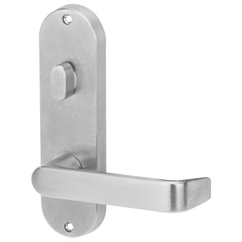 Lockwood 2904 Round End Plate With Turn & 59 Lever Satin Chrome 2904/59SC - primehardware