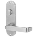 Lockwood 2904 Round End Plate With Turn & 59 Lever Satin Chrome 2904/59SC - primehardware