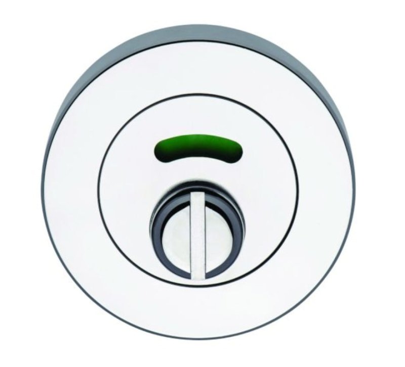 Lockwood Symphony 1220 Series Privacy Indicating Emergency Turn Escutcheon - Surface Fix Satin Chrome  1228/IPSC