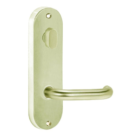 Lockwood 2904 Round End Plate With Turn & 70 Lever Polished Brass Unlacquered 2904/70BU - primehardware
