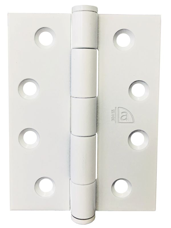 Superior Brass S/S Hinge Loose Pin pr.+ screws White 100x75x2.5mm - primehardware
