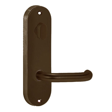 Lockwood 2904 Round End Plate With Turn & 70 Lever Satin Chrome 2904/70SC - primehardware