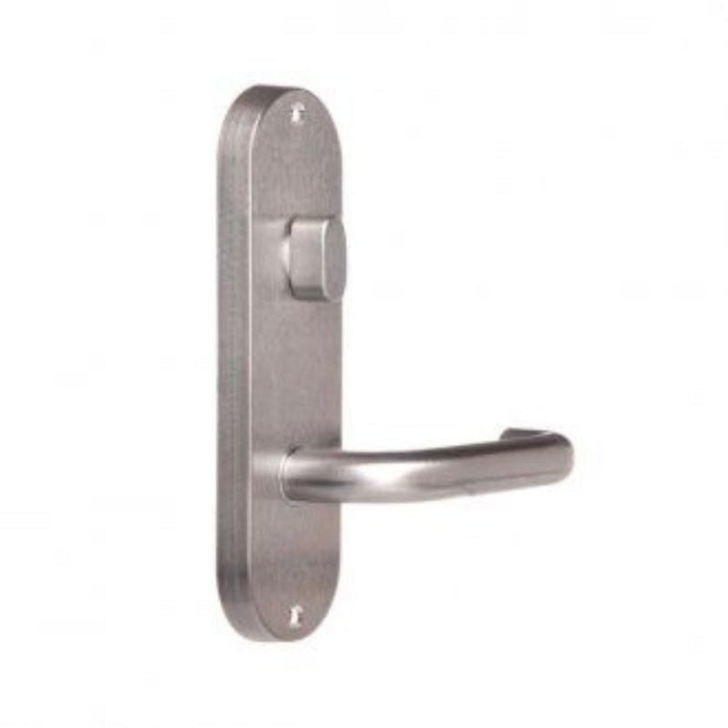Lockwood 2904 Round End Plate With Turn & 70 Lever Satin Chrome 2904/70SC - primehardware