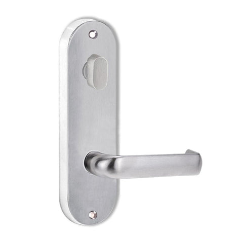 Lockwood 2904 Round End Plate With Turn & 77 Lever Satin Brass 2904/77SB - primehardware