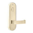 Lockwood 2904 Round End Plate With Turn & 90 Lever Polished Brass 2904/90PB - primehardware