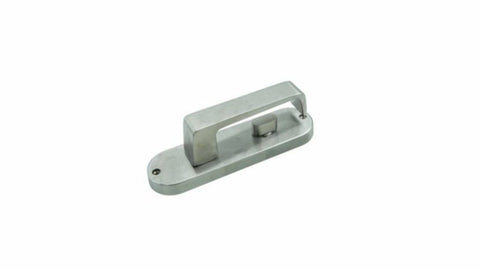 Lockwood 2904 Round End Plate With Turn & 90 Lever Satin Chrome 2904/90SC - primehardware