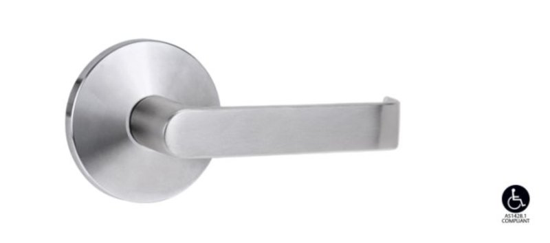 Lockwood Symphony 1360 Series 59 Lever on Round Rose Full Set Satin Chrome  1360/1361/59SC