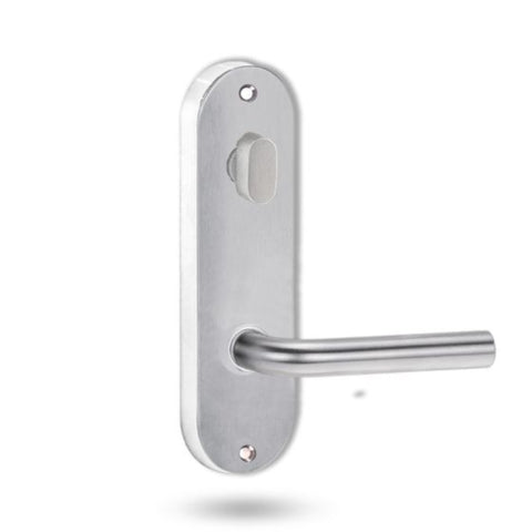 Lockwood 2904 Round End Plate With Turn & 97 Lever Satin Chrome 2904/97SC - primehardware
