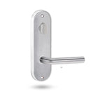 Lockwood 2904 Round End Plate With Turn & 97 Lever Satin Chrome 2904/97SC - primehardware