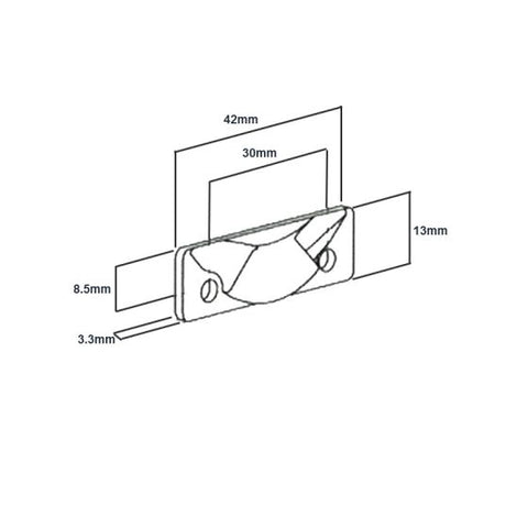 Assa abloy Wedge Rivet 3Mm Hdl Black - primehardware