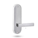 Lockwood 2905 Round End Plate With 101 Lever Satin Chrome 2905/101SC - primehardware