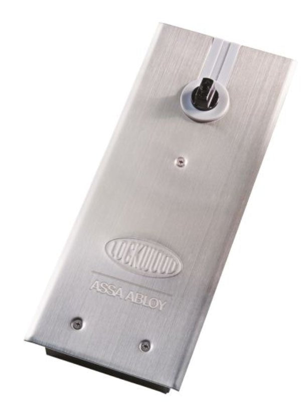 Lockwood 8800 Series Size 4 Standard Floor Spring Non Hold Open Satin Stainless Steel  8844NSSS