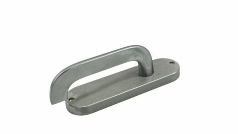 Lockwood 2905 Round End Plate With 115 Lever Satin Chrome 2905/115SC - primehardware