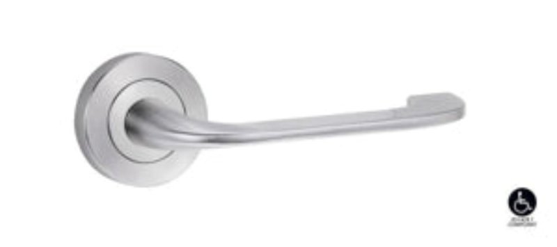 Lockwood Symphony 77 Lever On Square Rose Int Half Set Chrome Plate 1421/77CP - primehardware