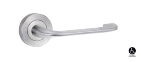 Lockwood Symphony 77 Lever On Square Rose Int Half Set Chrome Plate 1421/77CP - primehardware