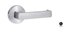 Lockwood 1370 Series 76 Lever On Round Rose Full Set Satin Chrome 1370/1371/76SC - primehardware