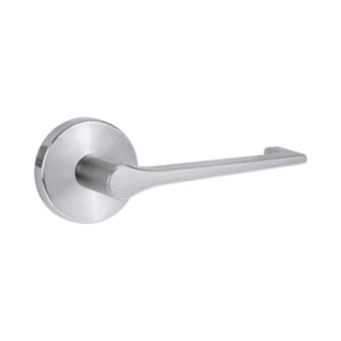 Lockwood 1370 Series 41 Lever On Round Rose Ext Half Set LH Satin Chrome 1370/41LSC - primehardware