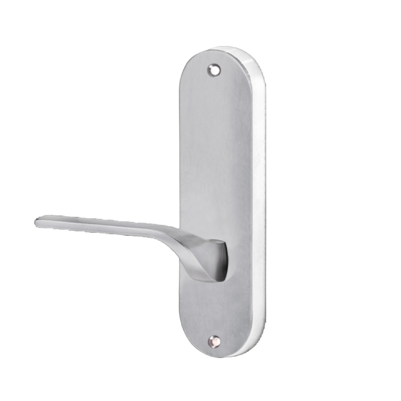 Lockwood 2905 Round End Plate With 122 RH Lever Satin Chrome 2905/122RSC - primehardware