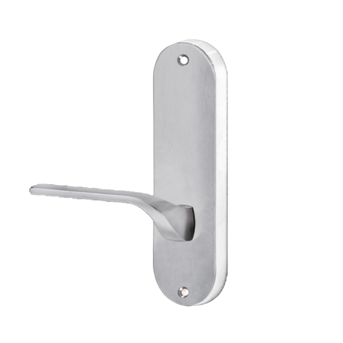 Lockwood 2905 Round End Plate With 122 RH Lever Satin Chrome 2905/122RSC - primehardware