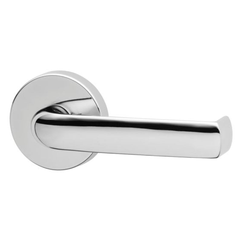 Lockwood 1370 Series 77 Lever On Round Rose Full Set Chrome Plate  1370/1371/77CP
