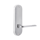 Lockwood 2905 Round End Plate With 123 Lever Satin Chrome 2905/123SC - primehardware