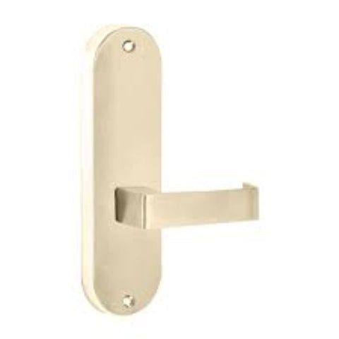 Lockwood 2905 Interior Round End Plate With Lever 124 Aged Brass 2905/124AG - primehardware