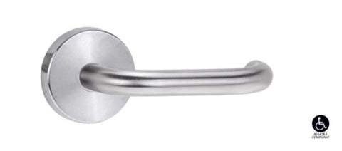 Lockwood 1370 Series 70 Lever On Round Rose Full Set Satin Chrome 1370/1371/70SC - primehardware