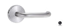 Lockwood 1370 Series 70 Lever On Round Rose Full Set Satin Chrome 1370/1371/70SC - primehardware