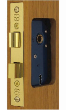 AUSTYLE 3 Lever Sash Lock Polished Brass 60mm