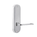 Lockwood 2905 Round End Plate With 124 Lever Satin Chrome 2905/124SC - primehardware