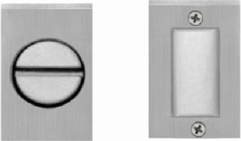 Austyle Privacy Turn Snib Sq. Concealed Polished Brass 42x25mm 9037 - primehardware