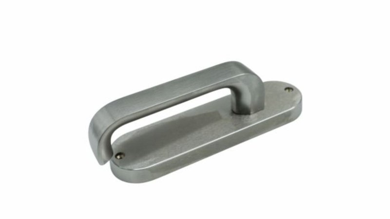 Lockwood 2905 Round End Plate With 131 Lever Satin Chrome 2905/131SC - primehardware